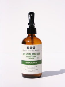 HERBAL FORAGE ROOM SPRAY from Really Great Goods.  Handmade, Small Batch, Vegan, All Natural Home Care