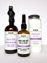Lav Lime set, yoga mat spray, room & body mist, large epsom salt by Really Great Goods