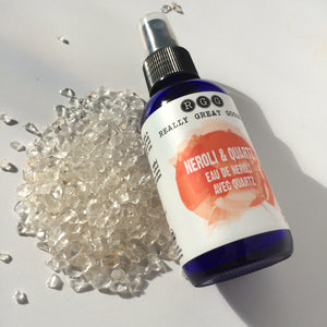 Organic Neroli Face Mist from Really Great Goods.  Handmade, High Vibration, Small Batch, All Natural, Vegan Bath and Body Care 