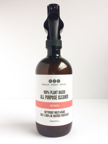 Refresh All Purpose Cleaner from Really Great Goods.  Handmade, Small Batch, Vegan, All Natural Home Care