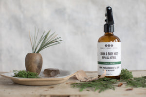 Forest Fresh Organic Room & Body Mist with Cedar on wood from Really Great Goods